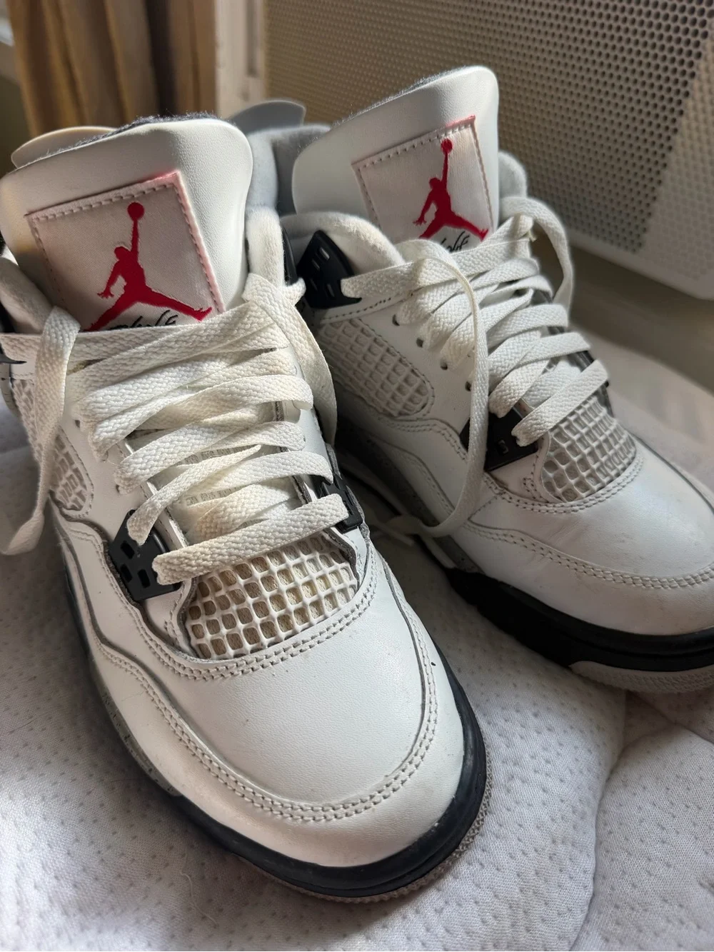 Nike Kids' White/Red/Black Basketball Sneakers